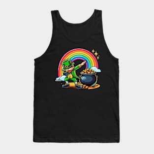 Dabbing Leprechaun St Patricks Day Tank Top